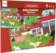 Puzzle magnetico Scratch 2 in 1 - gioco di scoperta - fattoria - 52,3x30,5 cm - 48 pezzi - 3 anni