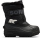 Sorel Childrens Snow Commander™ Boot Youth Botas de nieve pequeñas unisex - Negro, Carbón - Talla 31