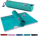 Astuccio Oxford - turchese con elastico - astuccio rotondo per penne 22cm - astuccio per ragazzi - astuccio per ragazze