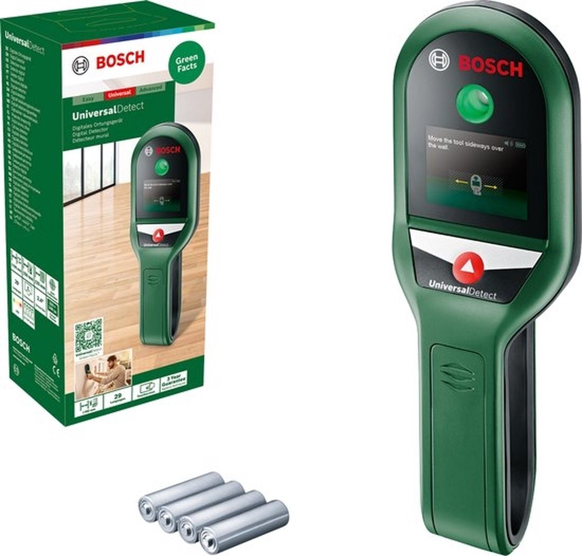 Bosch universaldetect - leiding detector - inclusief batterijen - 4059952648255