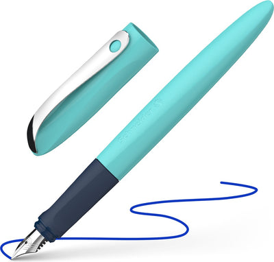 Schneider stationery penna stilografica schneider - ondulata - turchese - pennino m - s-162132