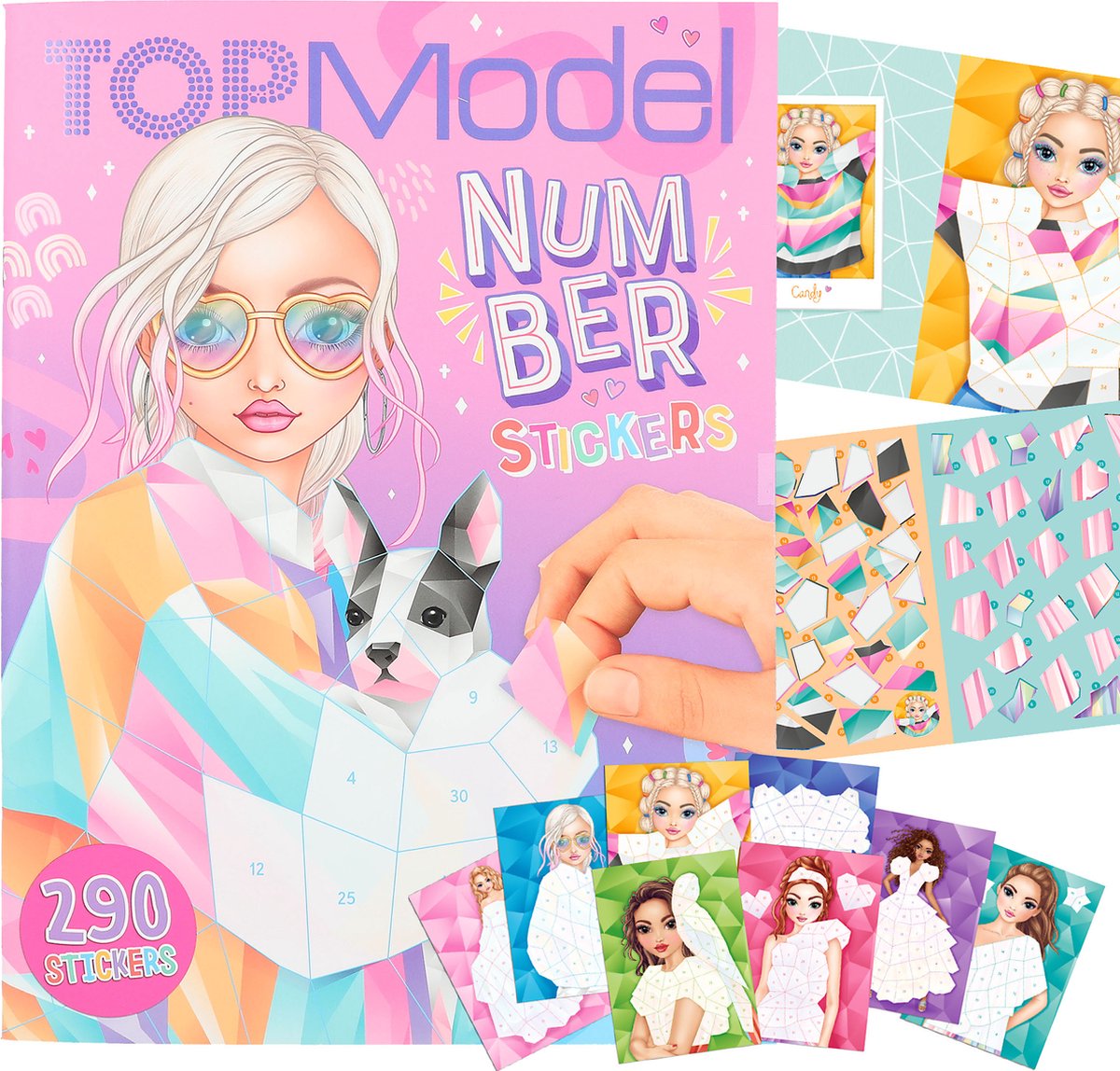 Depesche - top model number stickers fantasy - sticker book