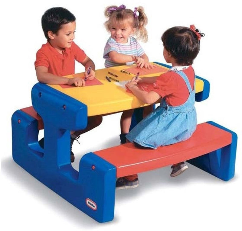 Mesa de juegos grande Little Tikes - mesa de picnic primaria