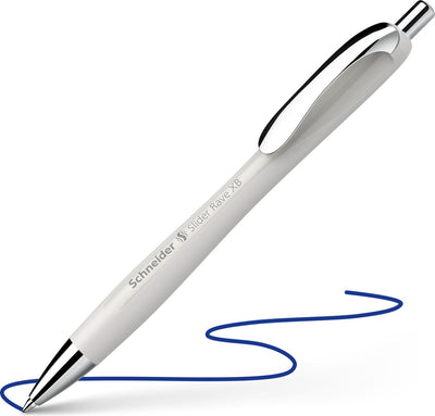 Strumenti da scrittura Schneider penna a sfera Schneider - slider rave - trend edition - grigio argento - pennino xb - s-132512