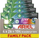 Ariel 4in1 wasmiddel pods +touch of lenor unstoppables color - 4 x 26 wasbeurten
