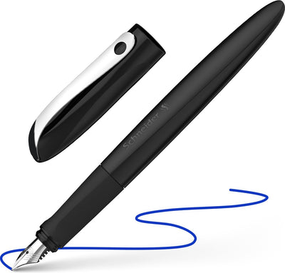 Schneider stationery penna stilografica schneider - ondulata - nera - pennino m - s-162131
