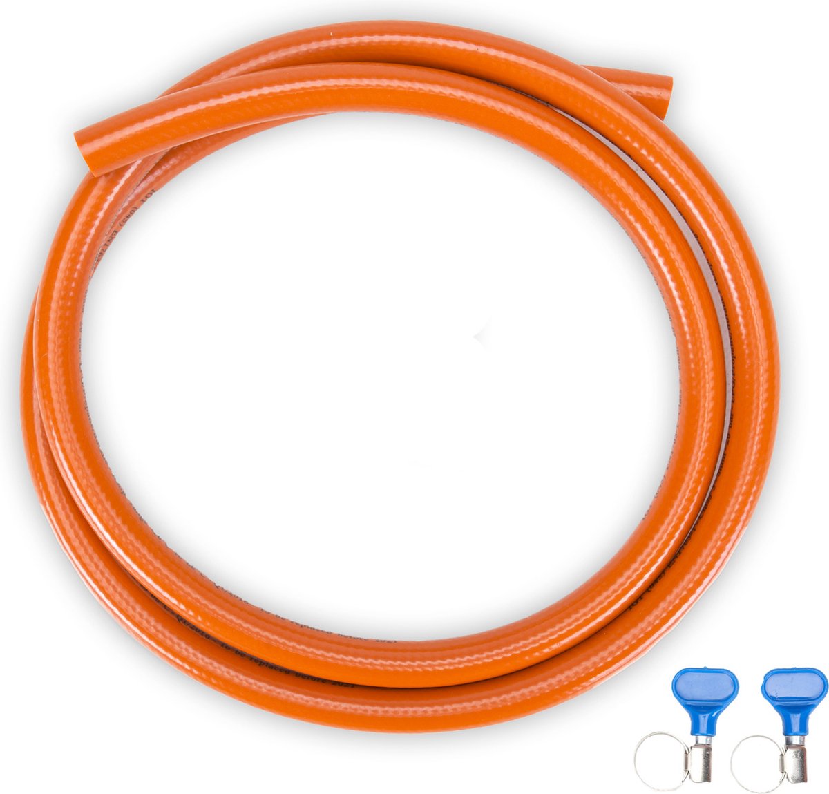 Manguera de gas Gimeg HD PVC - 2 abrazaderas - 1 m