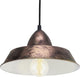 Eglo vintage auckland - hanglamp - 1 lichts - ø260mm. - koperkleurig