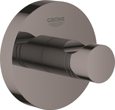 Gancio per accappatoio Grohe Essentials - gancio per asciugamano - metallo - grafite dura (nero) - 40364a01
