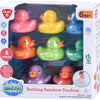 Play rainbow rubber ducks, 8th.