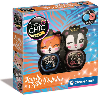 Clementoni Crazy Chic Nail Polish Blue Red, 2st.