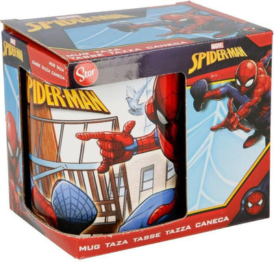 Spider-man mug spiderman great power ceramic red blue (11.7 x 10 x 8.7 cm) (350 ml)