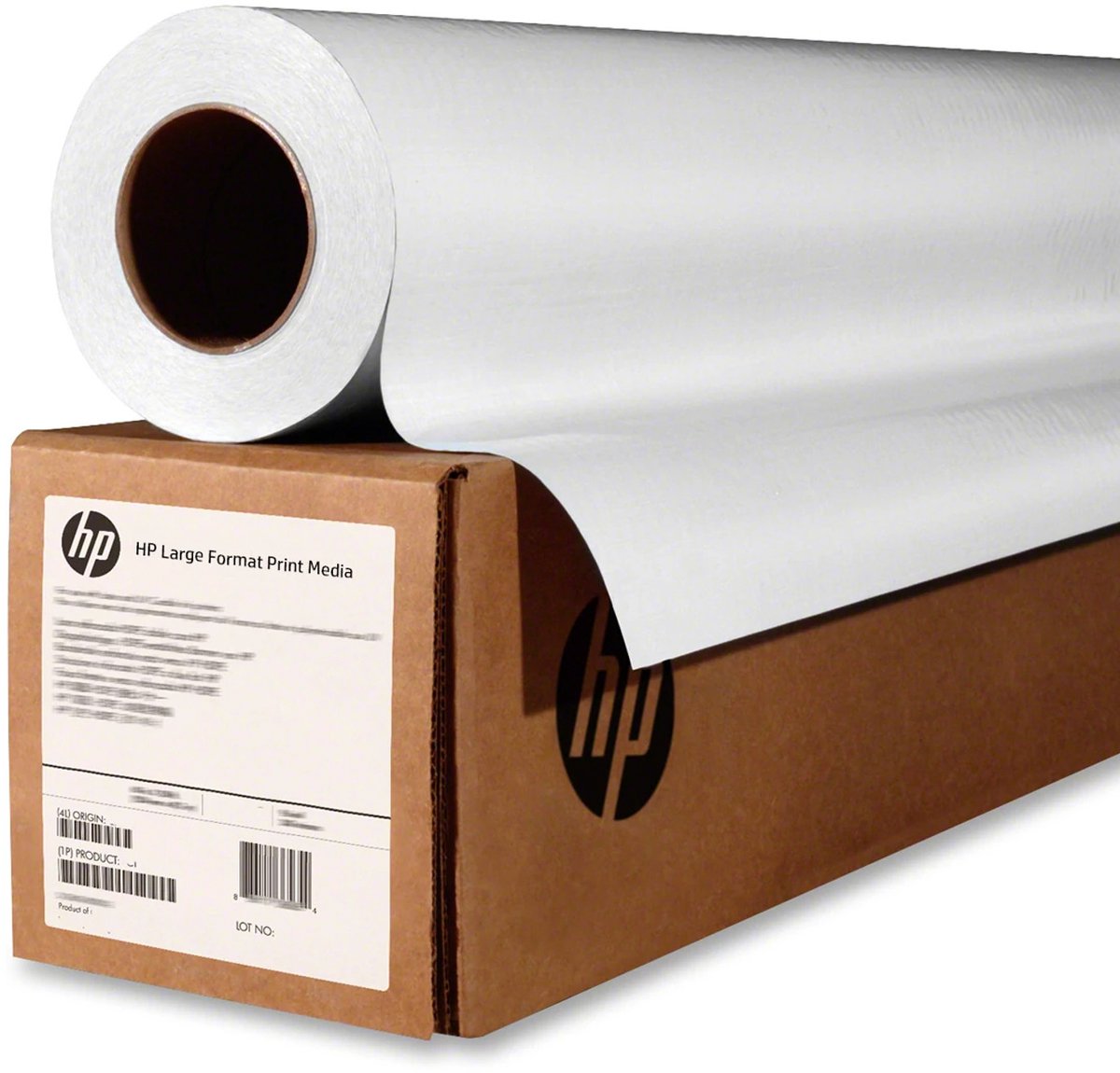 Papel para inyección de tinta hp q1398a 106,7cmx45,7m 80g