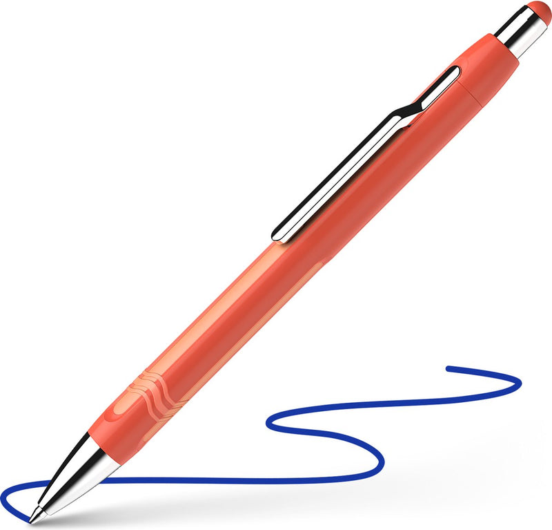 Schneider strumenti da scrittura penna a sfera Schneider - epsilon - arancione caldo - inchiostro blu - larghezza di scrittura xb - s-138606