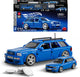 Mattel brick shop hot wheels speed series - audi avant rs2 del '94 - giocattoli da costruzione - 252 parti