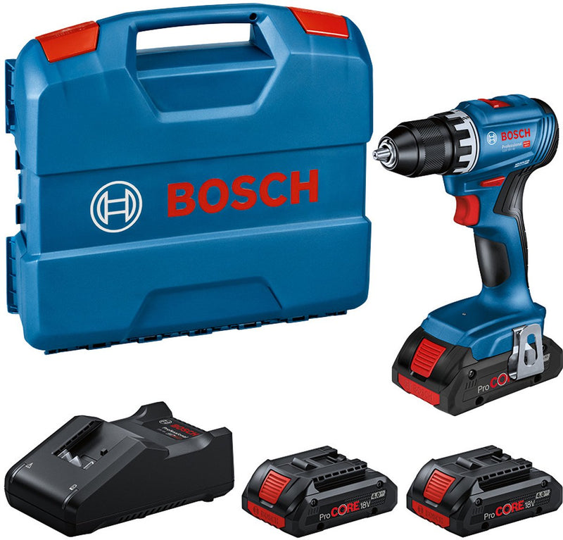 Bosch professional gsr 18v-45 - trapano avvitatore a batteria 18v procore 4.0ah in valigetta L
