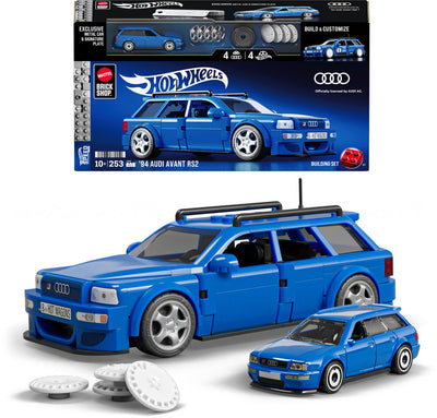 Mattel tienda de ladrillos hot wheels speed series - audi avant rs2 '94 - juguetes de construcción - 252 piezas