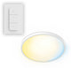 Lampada da soffitto Philips LED Philips super sottile all-in-one - con telecomando - luce calda - 16 W - luce bianca da extra calda a fredda: da 2200 k a 6500 k - 29 cm - bianco - rotonda