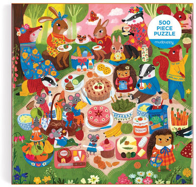 Mudpuppy puzzle - forest picnic - 52 pieces - 500 pieces - 8 years