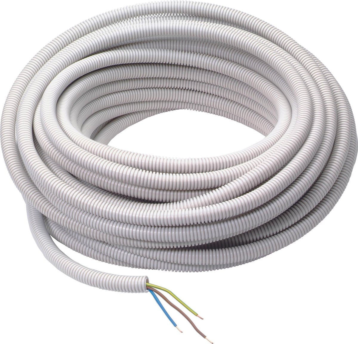 Profile flexibele voorbedrade buis 16mm - 3x2,5mm² - 25 meter