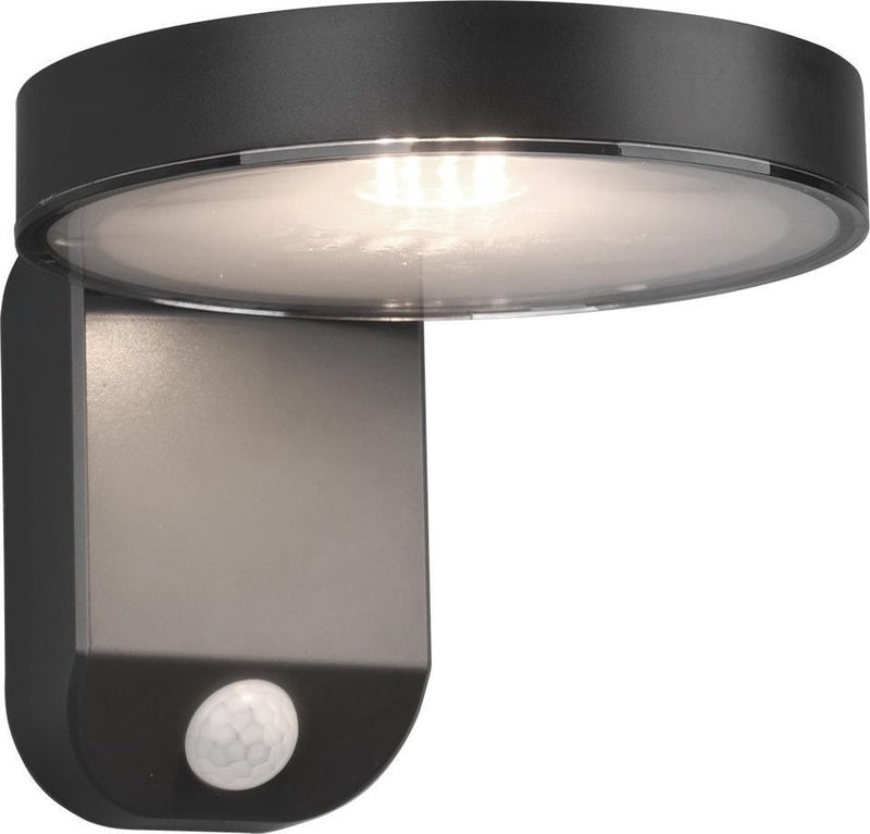 Rl vive tu luz realidad posadas - lámpara de pared - antracita - incl. 1x smd 4.5w - sensor de movimiento - energía solar - solar - inalámbrico - iluminación exterior - ip44