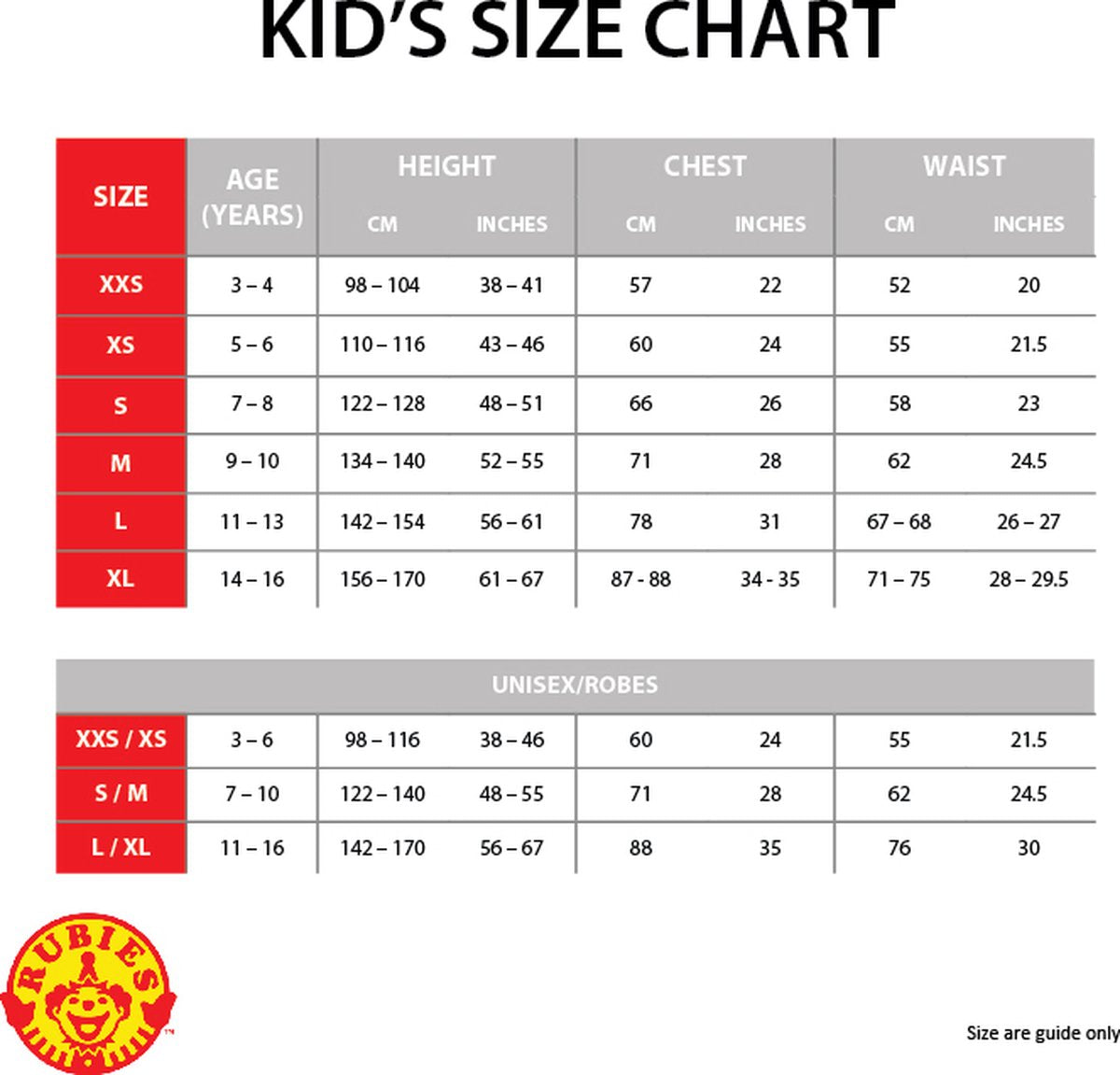 Rubies nl - disfraz de comodín de lujo para niño - 98 104 (3-4 años)