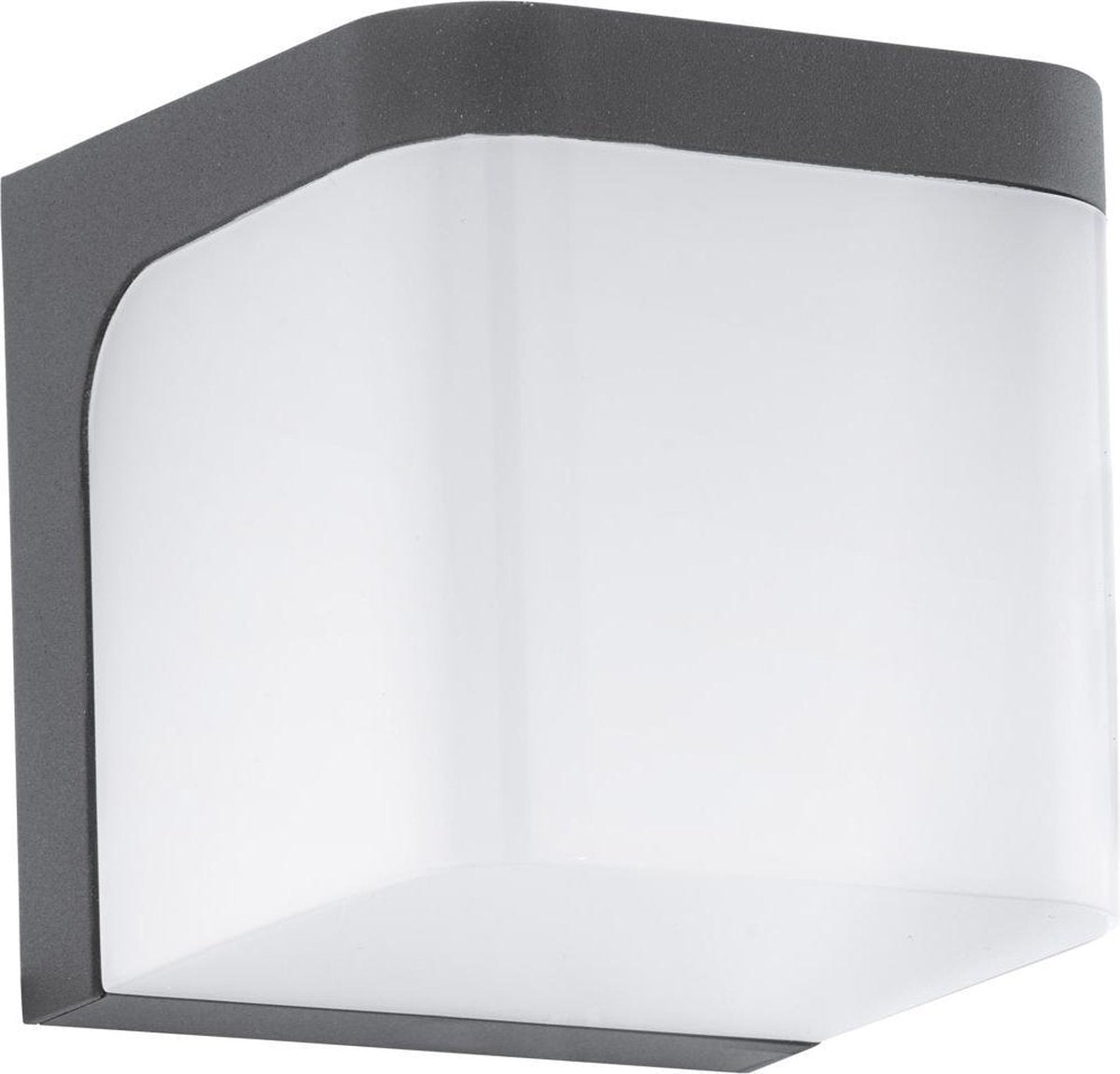 Eglo jorba - buitenverlichting - ip44 - wandlamp - 1 lichts - antraciet - wit