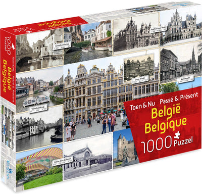 La fábrica de diversión de Tucker, entonces ahora rompecabezas - Bélgica (por el fotógrafo Robert Mulder) - 1000 piezas - rompecabezas