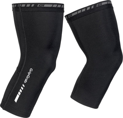 Gripgrab - classic thermal knee warmers lente herfst fiets kniestukken wielrennen kniewarmers - zwart - unisex - maat m