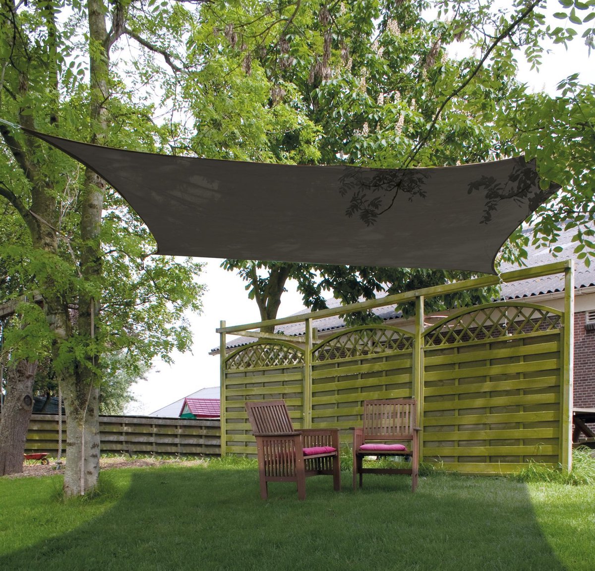 Eurotrail multi functional tapijt schaduwdoek - 250*300cm - grijs blauw