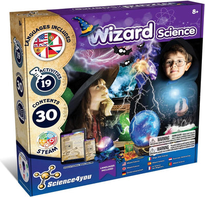 Science 4 you science4you wizard science - experiment set - 30 parts - 19 activities - with magic wand - 8 years +