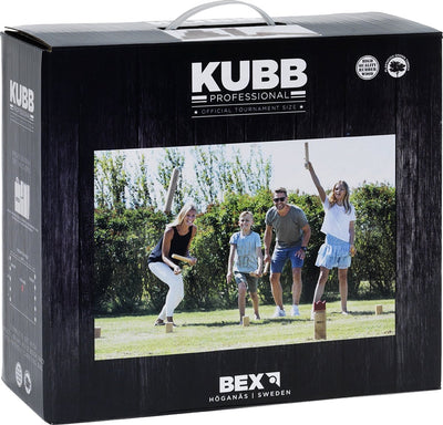 Kubb Pro Rubberhout con Red King