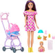 Barbie niñera skipper - set de juego con skipper y muñeca bebé