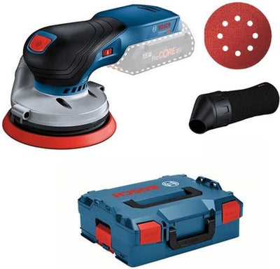 Bosch azul gex 18v-125 profesional | lijadora excéntrica inalámbrica | 18v | cuerpo | sin cargadores de baterias | en l-boxx - 0601372200