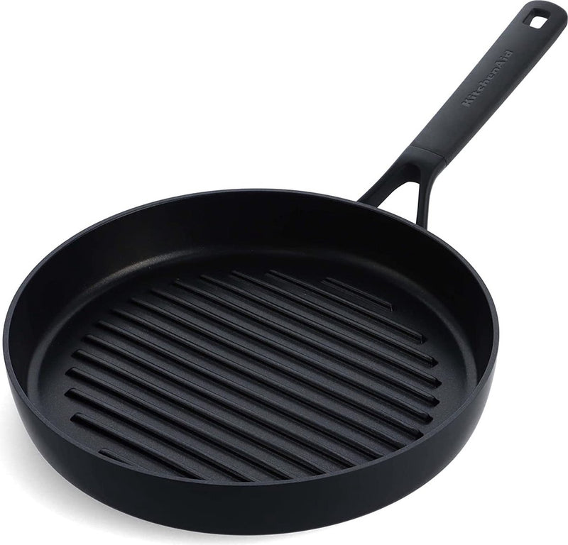 Sartén grill Kitchenaid classic de aluminio forjado ø28cm - negra - inducción - antiadherente - sin pfas