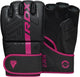 Rdx sports - f6 kara - guantes de boxeo - guantes mma - entrenamiento - guantes de artes marciales - boxeo - rosa - mate - talla s