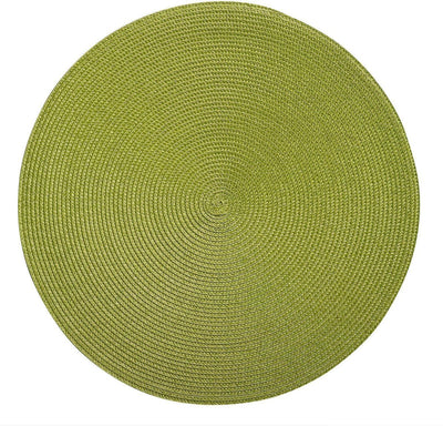 Westmark juego de 4 manteles individuales, ø 38 cm, polipropileno, verde, colección saleen: círculo