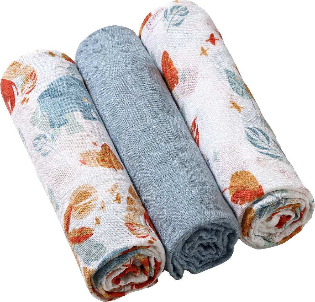 Babyono baby ono 3 pezzi pannolini idrofili blu-grigi