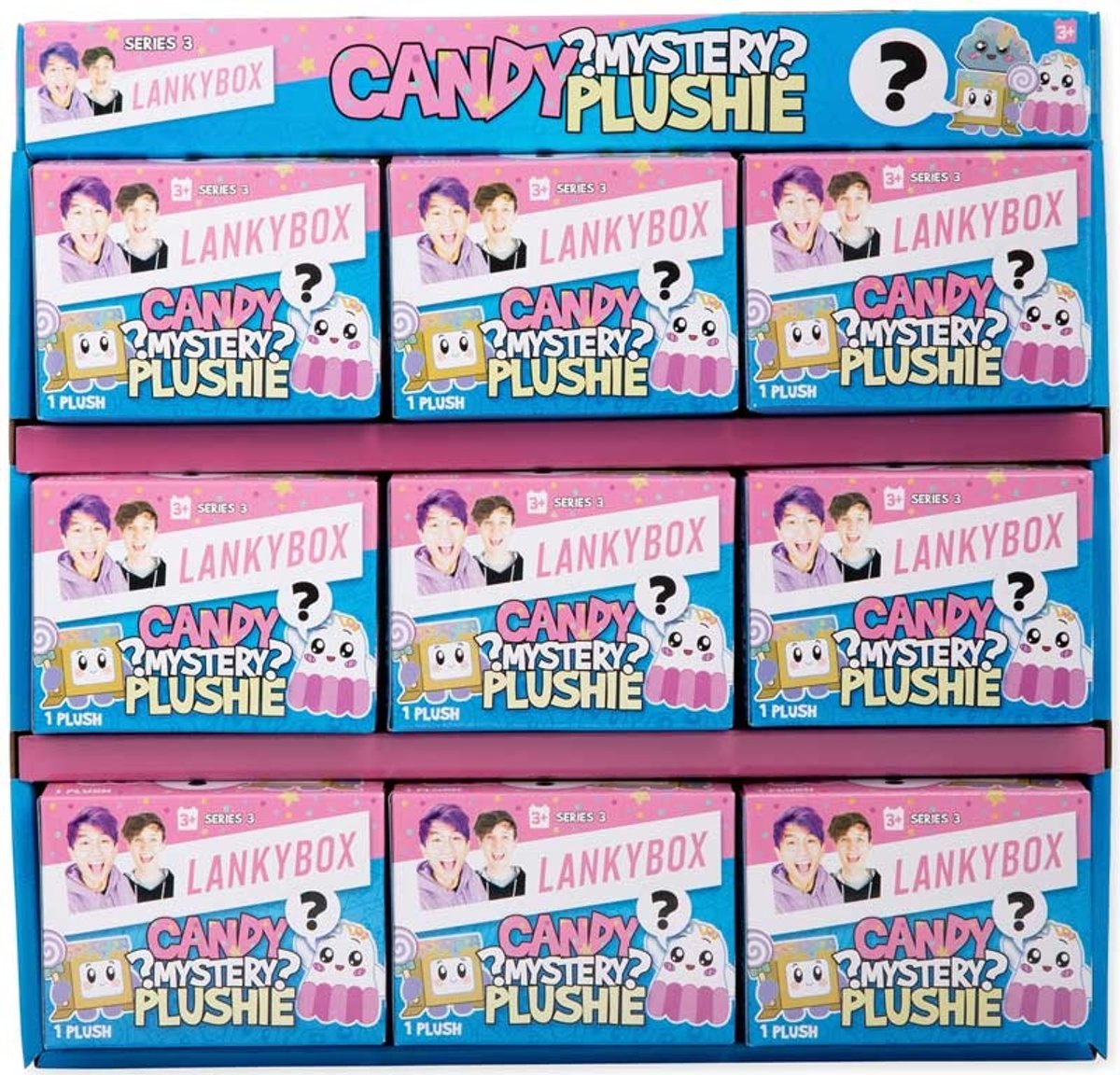 Lankybox peluche mini peluche misteriosi multicolori.