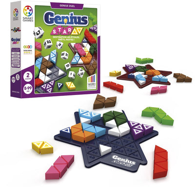 Juegos Genius Star que tiene el primer tablero de juego lleno