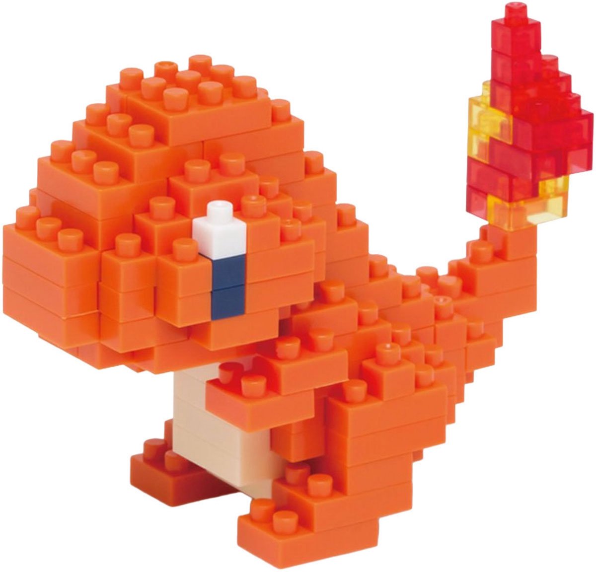 Bandai - nanoblock - charmander - pokémon - mini figura de ladrillo - juego de construcción - kit de figuras de pokémon charmander de píxeles - nbpm002