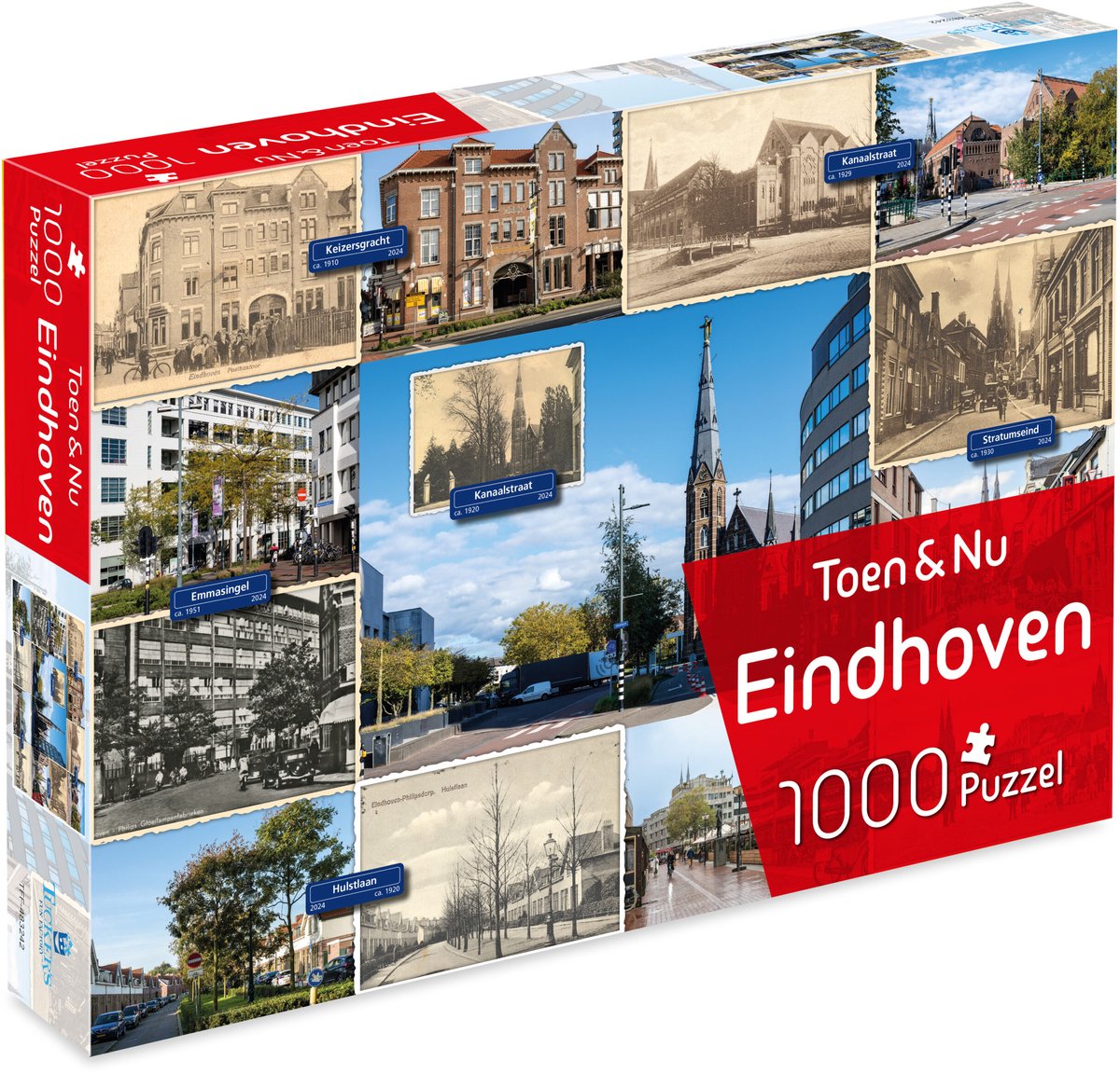 La fábrica de diversión de Tucker, entonces ahora rompecabezas - Eindhoven (por el fotógrafo Robert Mulder) - 1000 piezas - rompecabezas