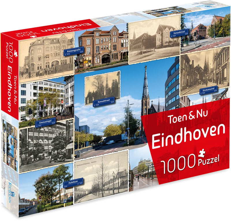 Puzzle La fabbrica divertente di Tucker allora adesso - Eindhoven (del fotografo Robert Mulder) - 1000 pezzi - Puzzle