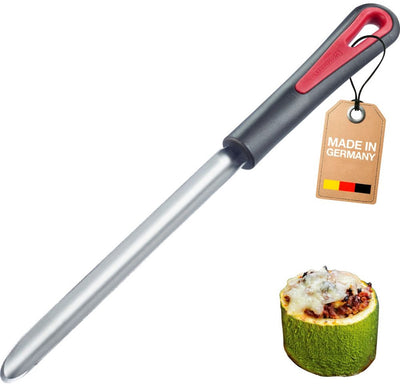 Svuotatore di zucchine Westmark Gallant - ideale per svuotare zucchine e altre verdure per ripieni deliziosi, comodo manico morbido al tatto - nero rosso argento