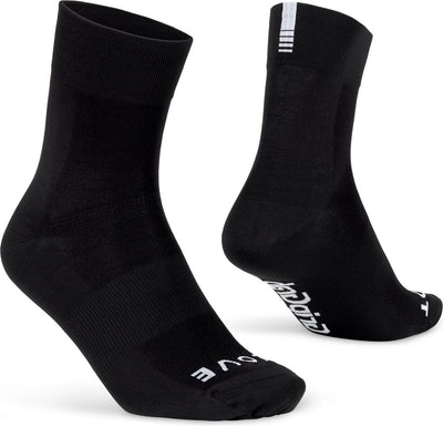 Gripgrab - calzini da ciclismo estivi leggeri e performanti SL 1 paio di calzini da ciclismo coolmax taglio regolare - nero - unisex - taglia L (44-47)