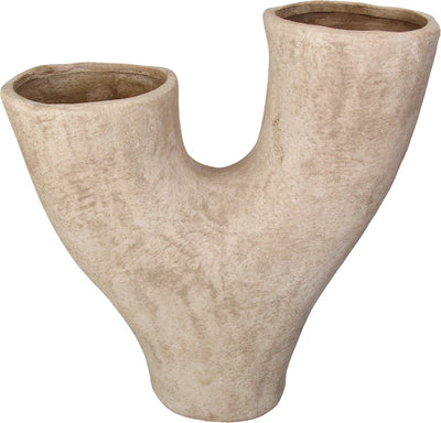 Vaso collezione Hd terracotta avorio 31x11,5x34cm