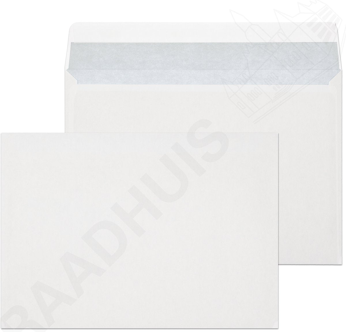 Raadhuis dienstenvelop c5 - 162x229mm - met plakstrip - wit - 500 stuks - rd-201560