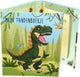 Toothwonders - libro de dientes de dinosaurio - práctico porta dientes con cierre magnético