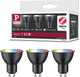 Paulmann Standard 230 V Smart Home ZigBee 3.0 Riflettore LED Gu10 3x350LM 3x4,8W RGBW+ Dimmerabile Nero Opaco
