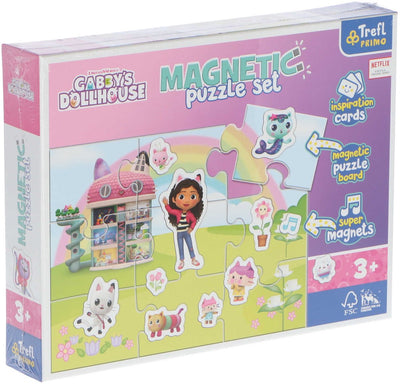 Trefl magnetic puzzle gabby's dollhouse - educational toy.